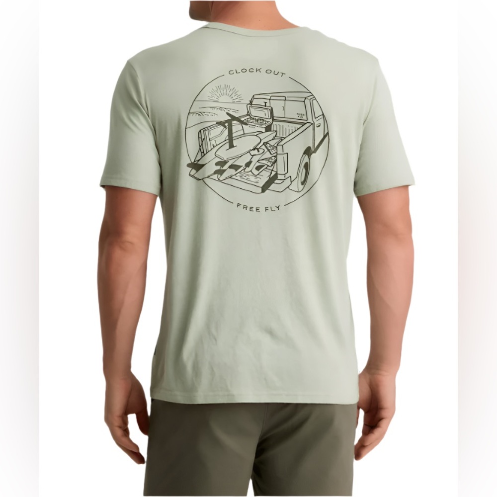 Free Fly Men's Sage Graphic T-Shirt